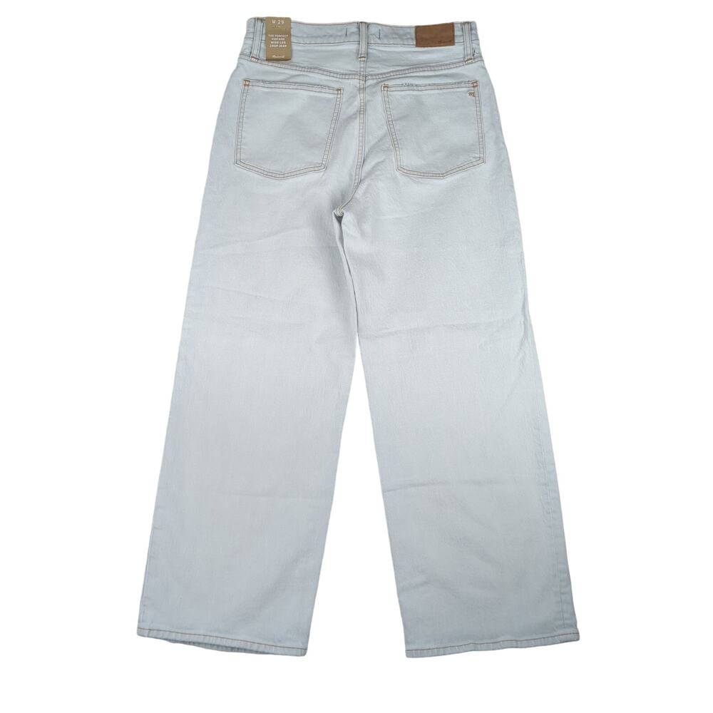 Madewell The Perfect Vintage Wide Leg Crop Jeans Women's Size 29 Light Wash - Picture 4 of 9